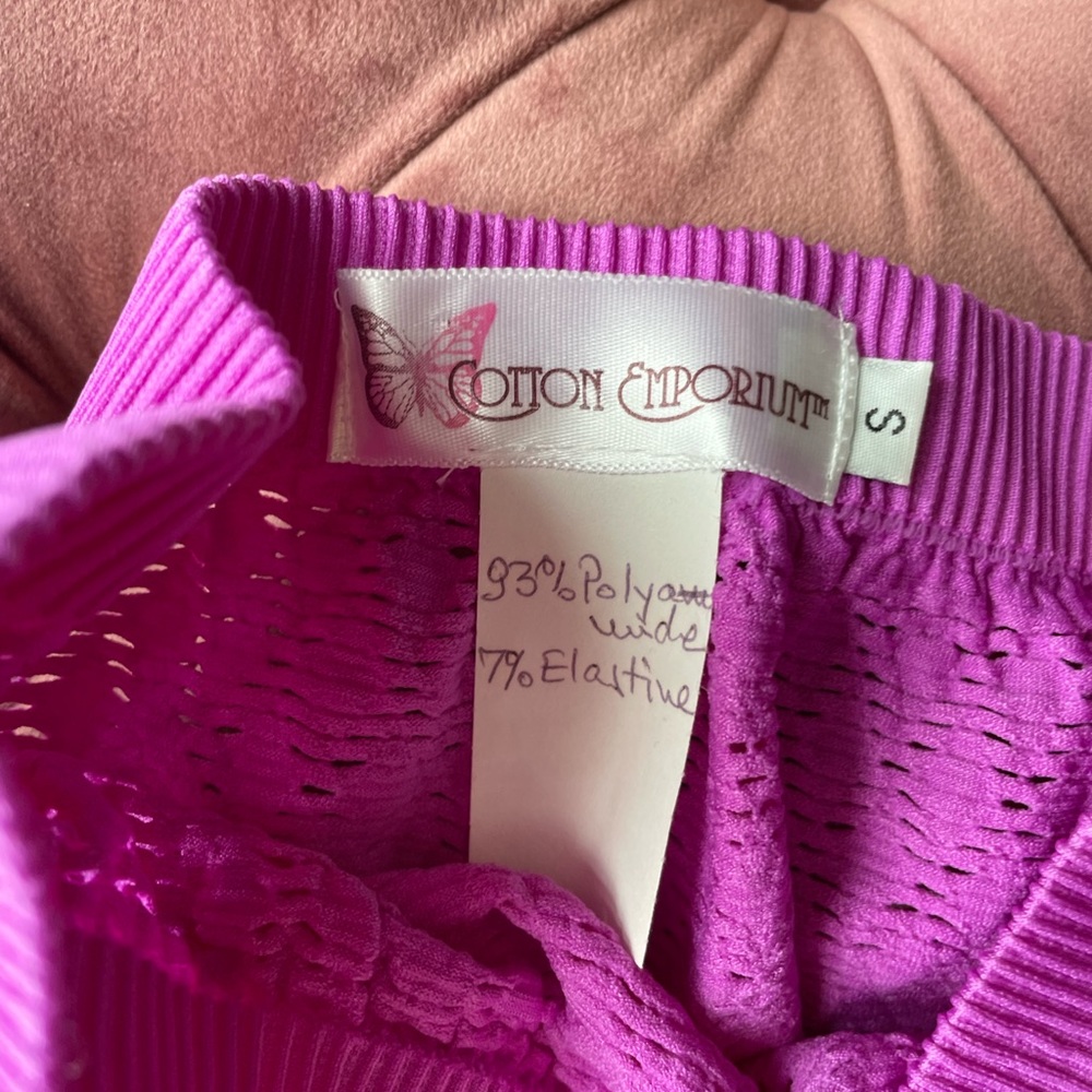 Little girls purple cotton emporium dress/coverup